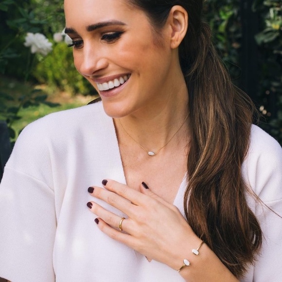 NWT Kendra Scott 14k rosegold mother of pearl bracelet - Picture 7 of 7